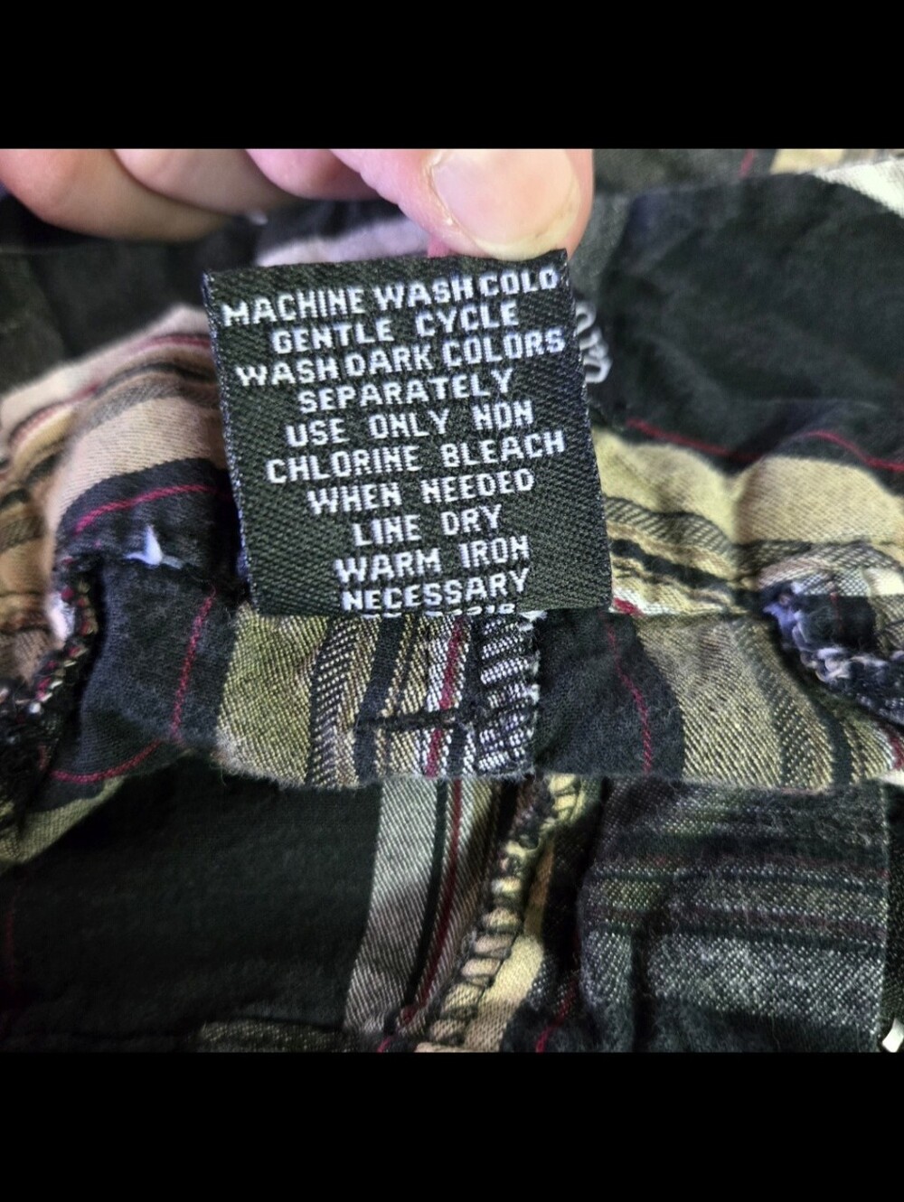 SPACEGIRLZ | Dark Cuffed Y2K Plaid Micro Shorts sz 1 - Picture 8 of 12